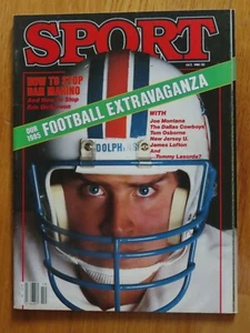 DAN MARINO No. 13 MIAMI DOLPHINS Sport October 1985 Magazine NO Label - Picture 1 of 1