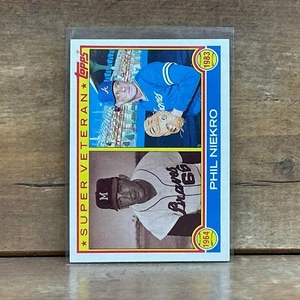 1983 Topps #411 Phil Niekro Milwaukee Braves Atlanta Braves Super Veteran Card - Picture 1 of 2