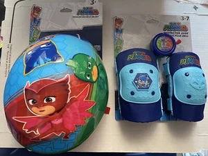 Lote de Máscaras PJ Bicicleta - Casco Rodilleras, Coderas y Campana Catboy, Owlette y Gekko - Imagen 1 de 4