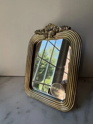 ORNATE Gold  Easel Back Table Top Easel Mirror 9”x6.5” - Image 1 of 4
