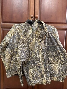Mens M Mossy Oak Shadowgrass Pro Hunter Duck Hunting Waterproof Coat And Liner - Picture 1 of 17