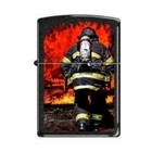 Zippo Lighter - Into the Flames Black Crackle - 853227