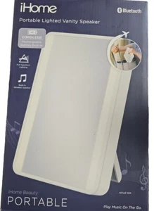 Espejo portátil iHome Beauty recargable iluminado con altavoz Bluetooth - Imagen 1 de 10
