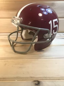 Alabama Crimson Tide NCAA Schutt replica casco marrone #15 senza cinghie - Foto 1 di 13