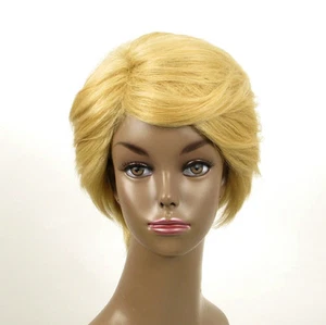 perruque afro femme 100% cheveux naturel courte blonde ref WHIT 04/22 - Picture 1 of 9