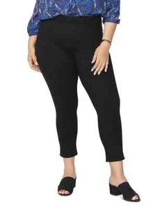 NYDJ Women's Skinny Ankle Pull-on Jeans in Plus Size, Black, SZ 24W, Denim - Picture 1 of 5