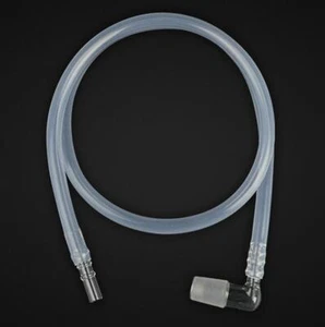 Kit de látigo de silicona con tubo de manguera adaptador de codo de vidrio de repuesto - Imagen 1 de 5