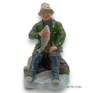 Royal Doulton - Una buena captura - HN 2258 - Pescador pescador pez - Imagen 1 de 6