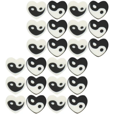 Cuentas de arcilla polimérica en forma de corazón cuentas sueltas patrón cuentas de arcilla Foto 1 de 4