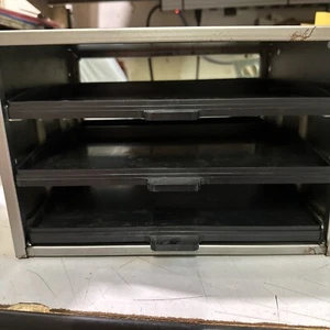 Neu Hillman Hardware/Kleinteile Aufbewahrung Organizer 3 Schubladen ~ schwarz Klarlack - Bild 1 von 6