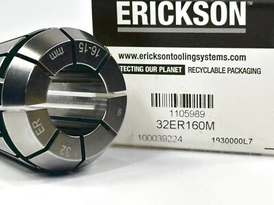 Kennametal ERICKSON 32ER160M ER32 16mm New Spring Collet 1105989 1pc - Image 1 of 2