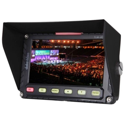 Datavideo TLM-43LB 4.3" Look-Back Monitor & RMC-200 Controller Pack - Image 1 of 4