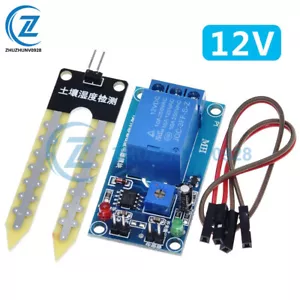 DC 12V Automatic Water Soil Moisture Sensor Control Controller Relay Module - Picture 1 of 6