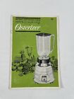 Recipes And Instructions Spin Cookery For Two-Speed Osterizer Vintage Booklet