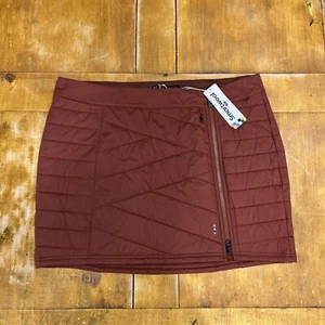 $130 NWT Smartwool Smartloft Puffer Skirt, Pecan Brown XLarge XL Wool Sport Ski - Picture 1 of 6