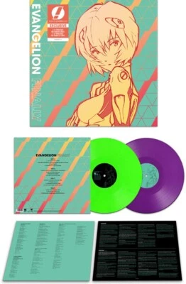 Neon Genesis Evangelion Finally Vinyl Record Soundtrack 2 LP Green Purple - Image 1 of 3