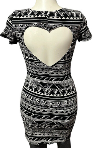 UNDERCOVER ROSA Victoria's Secret Vestito Donna Cuore Ritaglio Bodycon Geometrico Taglia S