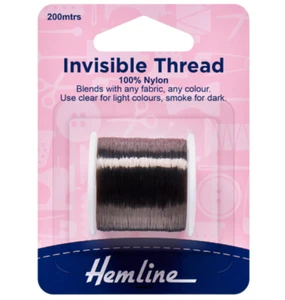 Invisible Hemline Thread, Col 241 Smoke, 200m spool - Picture 1 of 1