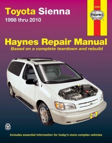 Toyota Sienna Haynes 1998-2010 manual de taller de reparación guía 0824 Foto 1 de 1
