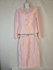 Gr. 6 P Damen Anzug hellrosa zierlich gefüttert 2-teilig Business Le Suit gebraucht - Bild 1 von 13