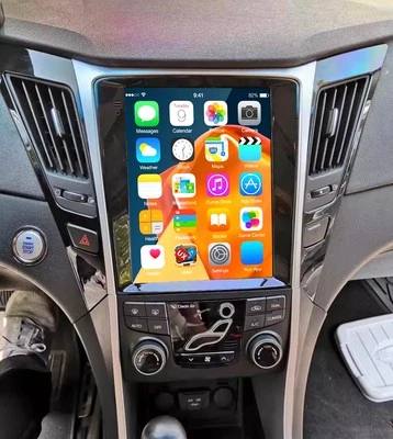 FOR HYUNDAI SONATA 2011-2015 APPLE CARPLAY ANDROID 13 CAR STEREO RADIO GPS +CAM - Image 1 of 4