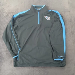 Nike Dri Fit Tennessee Titans Jacket Windbreaker Pullover Long Sleeve Men Medium - Picture 1 of 12