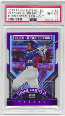 2015 Panini Elite Die-Cut Purple Status VLADIMIR GUERRERO JR /150 PSA 10 GEM MT - Image 1 of 2