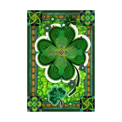 , 30x47 Shamrocks Celtic Frame by David Galchutt - Image 1 of 3
