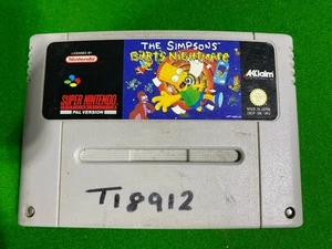 The Simpsons Barts Nightmare Super Nintendo Game - Picture 1 of 3