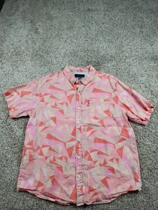 Mishka MNWKA NYC Shirt XL Mens Short Sleeve Button Up Geometric Abstract - Picture 1 of 9