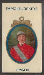 TADDY-FAMOUS JOCKEYS 1910 (NO FRAME) HORSE RACING-#23- H. WATTS - Picture 1 of 2