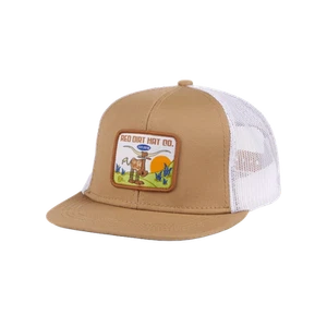 Red Dirt Hat Co. Youth LLJ Longhorn Graphic Khaki Trucker Cap RDHC-Y40 - Picture 1 of 2