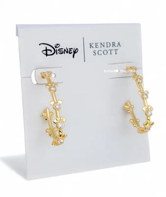 NUEVO 100% Auténticos Pendientes Aro Oro Disney x Kendra Scott Mickey y Minnie Mouse Foto 1 de 4