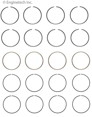 Juego de anillos de pistón para camioneta 90-98 Nissan 240SX Altima D21 C89174-.50 Foto 1 de 4