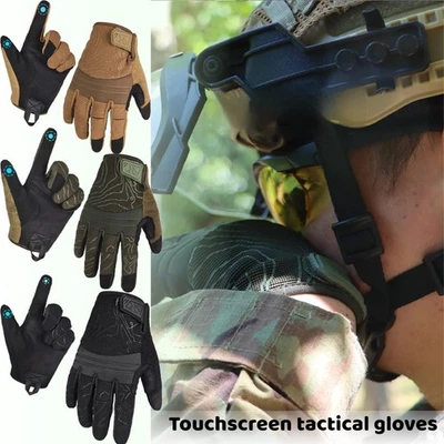 Мужские воздухопроницаемые охотничьи перчатки с защитой сенсорного экрана на все пальцы для холодной погоды - Изображение 1 из 4