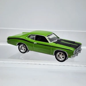 Johnny Lightning 1971 Plymouth Duster 340 Green W/ Stripe On Hood 1:64 Rare - Picture 1 of 9
