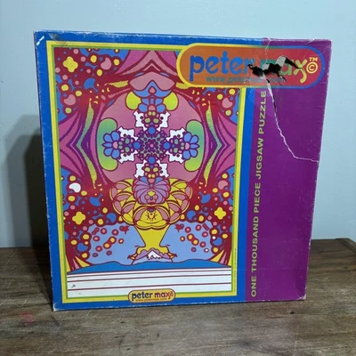 Rompecabezas vintage Peter Max 1000 piezas 27x20 2000 años luz 3340-3 sellado Foto 1 de 4