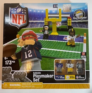 NFL Buildable Playmaker Set 173 pcs Tom Brady & Antonio Brown NEW - Picture 1 of 10