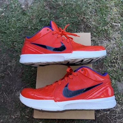 Size 13 - Nike Undefeated x Kobe 4 Protro Team Orange No Box No Extra Laces - Image 1 of 4