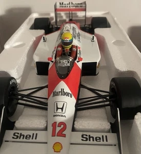 McLaren 1988 MP4/4 Ayrton Senna car Collection Model 1:12 WC Marlboro full spec - Picture 1 of 5