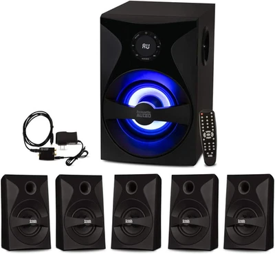 Goldwood Bluetooth 5.1 Surround Sound Heimkino Lautsprechersystem mit LED-Displ - Bild 1 von 4