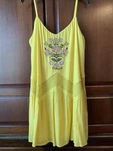 🌼Túnica Maravillosa Bordada Desert Dreamer, Damas Talla XL, Amarillo Mimosa Nueva con Etiquetas - Imagen 1 de 12