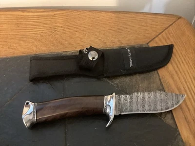 TIMBER RATTLER HUNTING KNIFE WITH SHEATH DESIGNED BLADE - Image 1 of 4