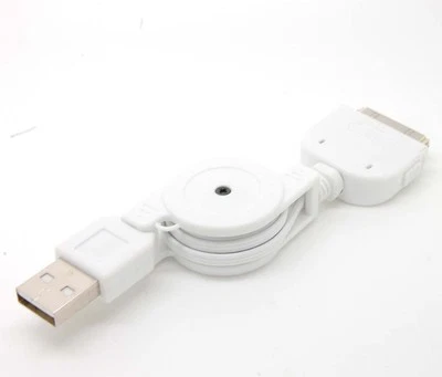Retractable USB Data Sync&Charger Cable for iPod iPhone 4S 4 3GS 3G Touch nano - Image 1 of 4