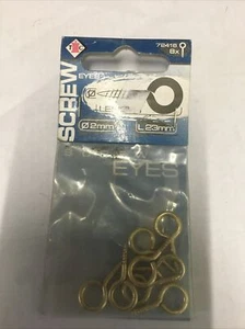 EHI Australia Screw Hooks 2mm x 23mm x 24 Pieces Brass Plated - Bild 1 von 1