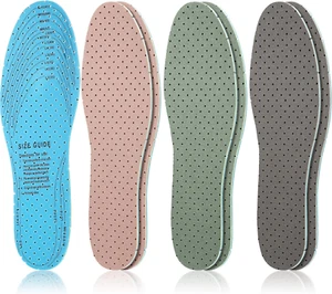 3 Pairs Breathable Shoe Insoles Inserts Ultra-Soft Cushioning Walking Comfort Do - Picture 1 of 7