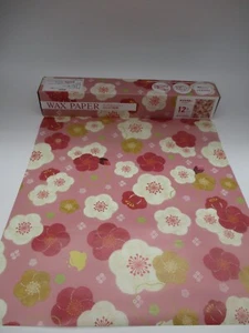 New year Ume Pink Wax Paper 250mm 218mm 12pcs traditional Japanese pattern - Picture 1 of 2