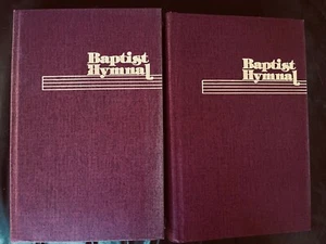 Baptist Hymnal 1975 Edition Hardcover Convention Press, Dark Crimson, Set of 2 - Bild 1 von 3
