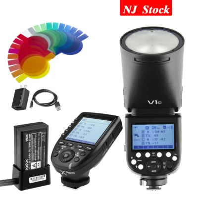 Godox V1-C Camera Flash TTL 2.4G HSS Xpro-C Trigger Fr Canon 1100D 500D 70D 760D - Image 1 of 4