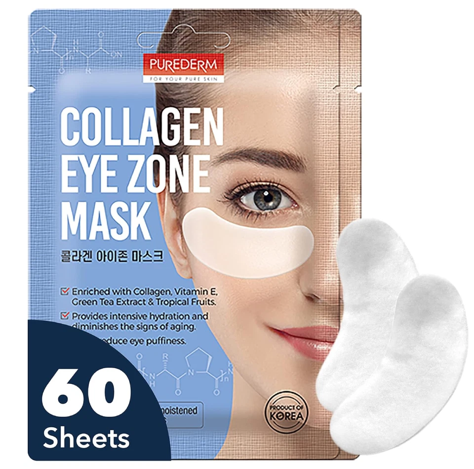 Deluxe Collagen Eye Mask Collagen Pads for Women by Purederm 2 Pack of 30 Sheets - Image 1 of 4